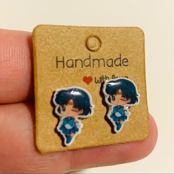 Sailor Mercury stud earrings - Picture 4 of 4
